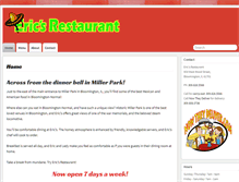 Tablet Screenshot of ericsfamilyrestaurant.com